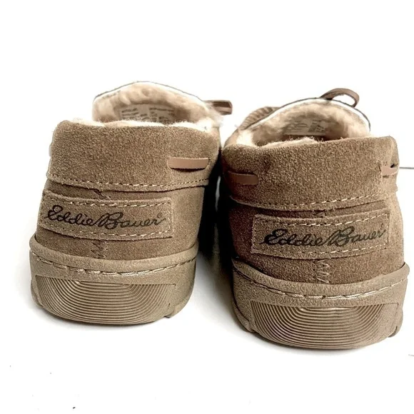 ⭐️NEW‼️ EDDIE BAUER WOODLAND SUEDE MOCCASIN COMFY SLIPON SLIPPER STYLE SHOE NWOT - Picture 6 of 16